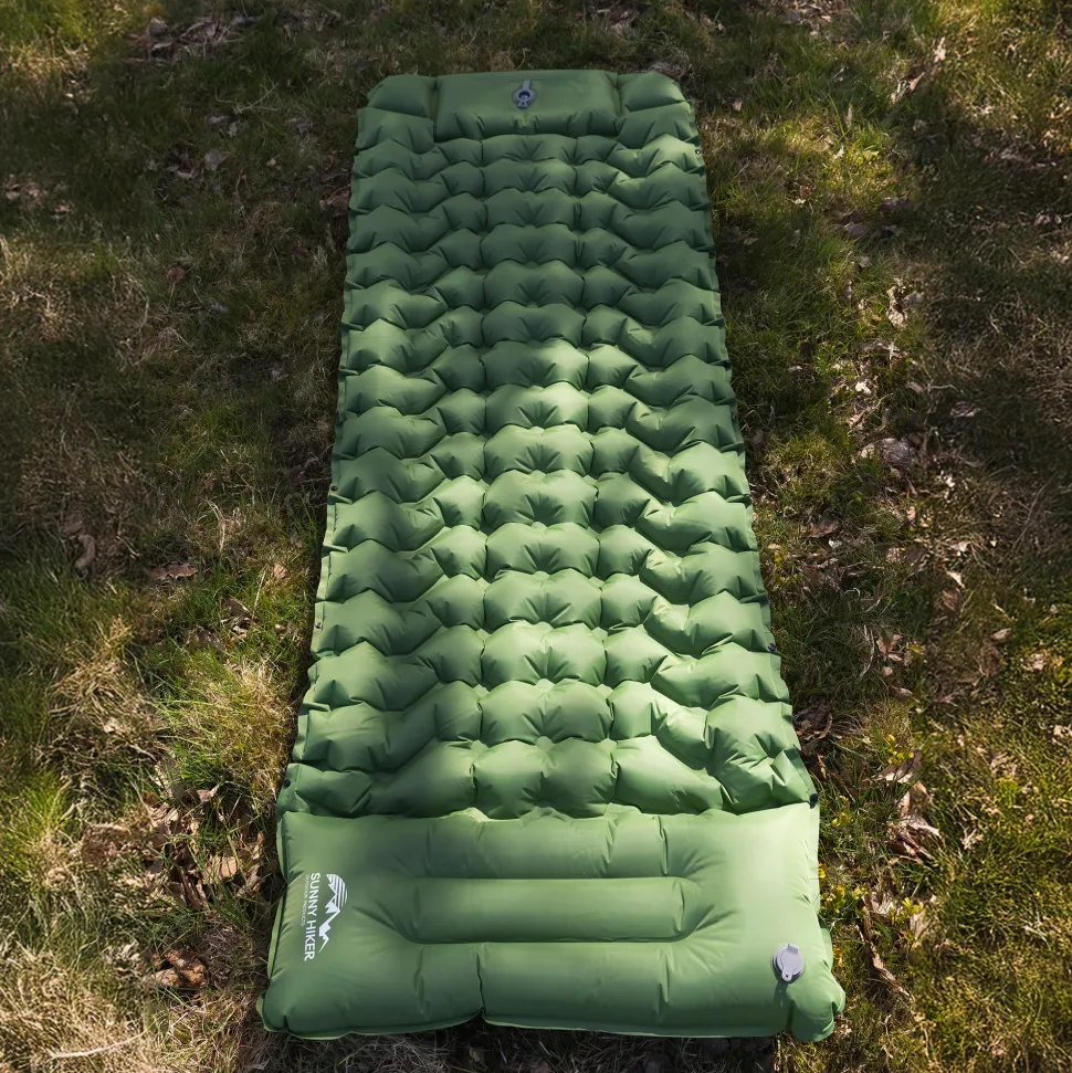 Sunny Hiker - Comfort Liggeunderlag m. Fodpumpe // Grøn