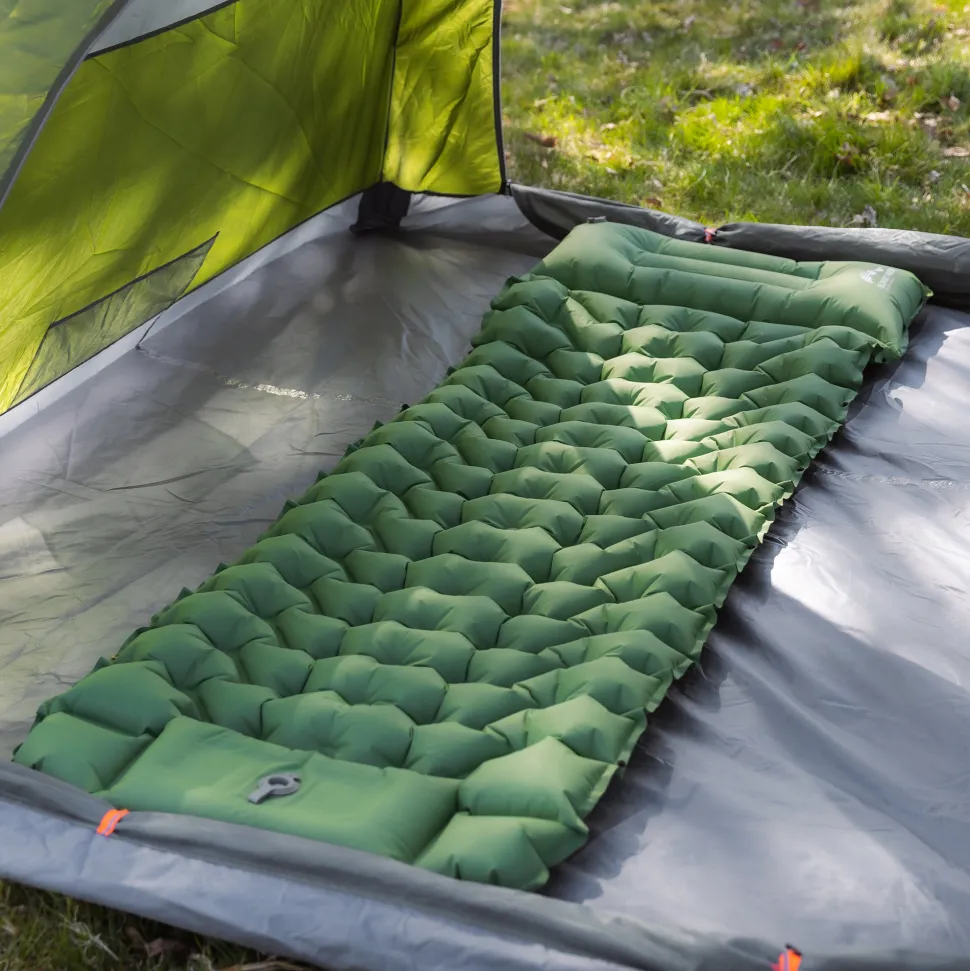 Sunny Hiker - Comfort Liggeunderlag m. Fodpumpe // Grøn