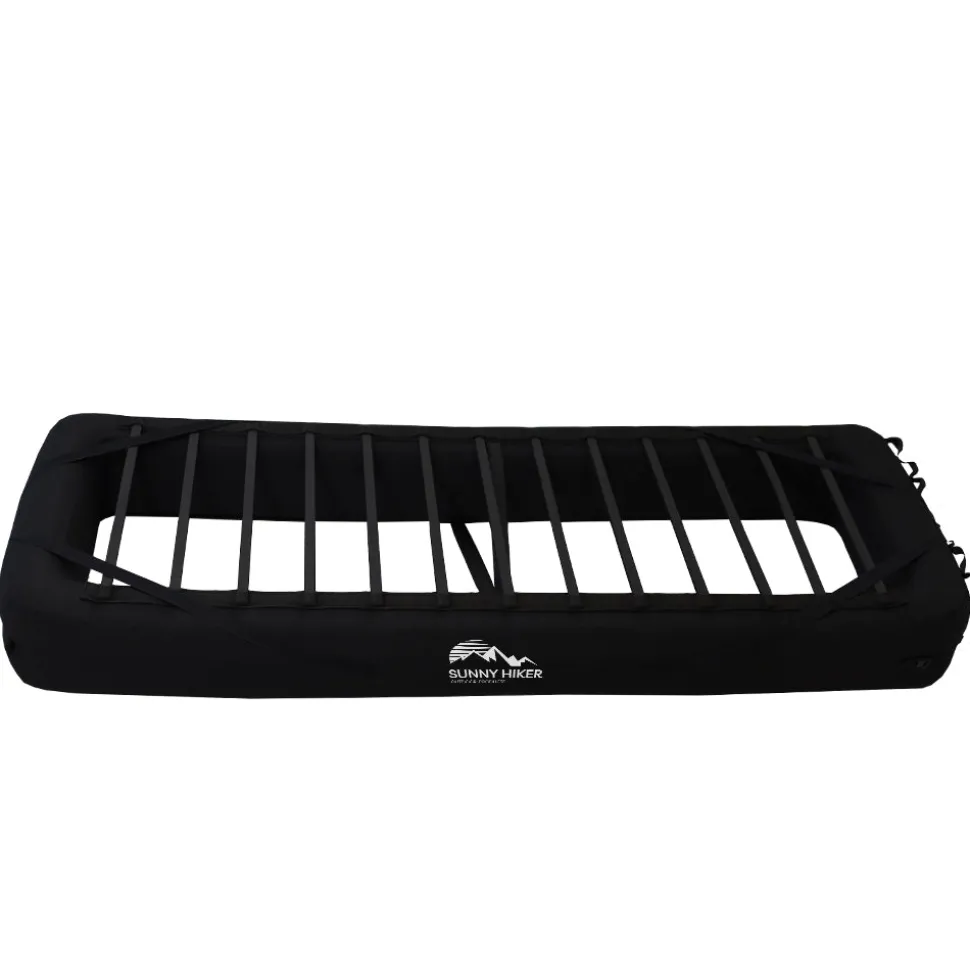 Sunny Hiker - Deluxe Oppustelig Camping Seng // Sort