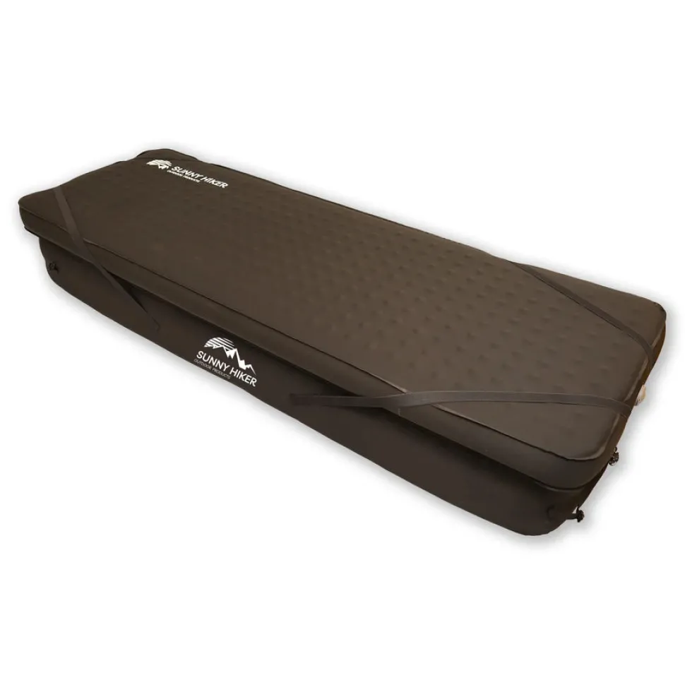 Sunny Hiker - Deluxe Oppustelig Camping Seng & Liggeunderlag // Sort