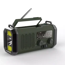 Sunny Hiker - Nødradio m. Powerbank 10.000 mAh // Grøn