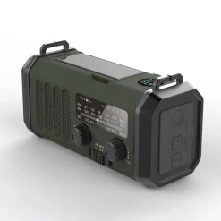 Sunny Hiker - Nødradio m. Powerbank 10.000 mAh // Grøn