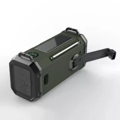 Sunny Hiker - Nødradio m. Powerbank 10.000 mAh // Grøn