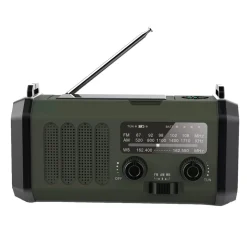 Sunny Hiker - Nødradio m. Powerbank 10.000 mAh // Grøn
