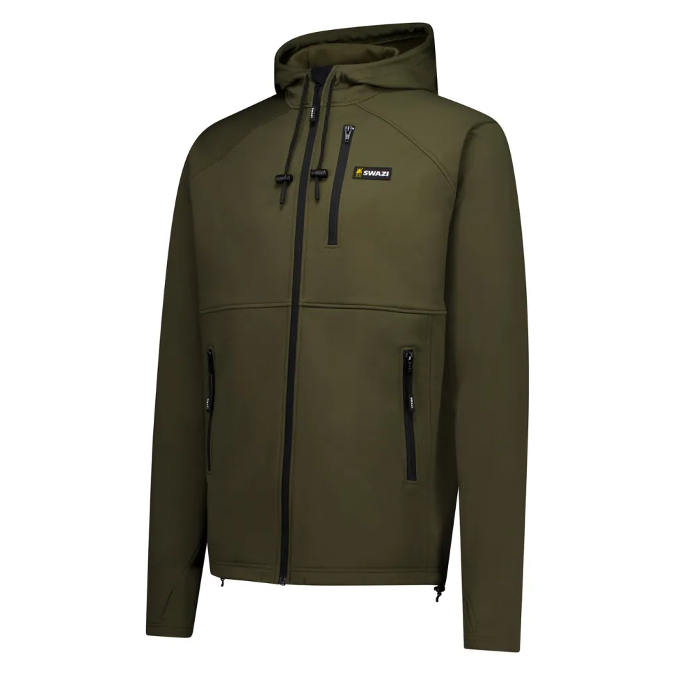 Swazi - Stalker Hooded Fleece Jakke // Stone