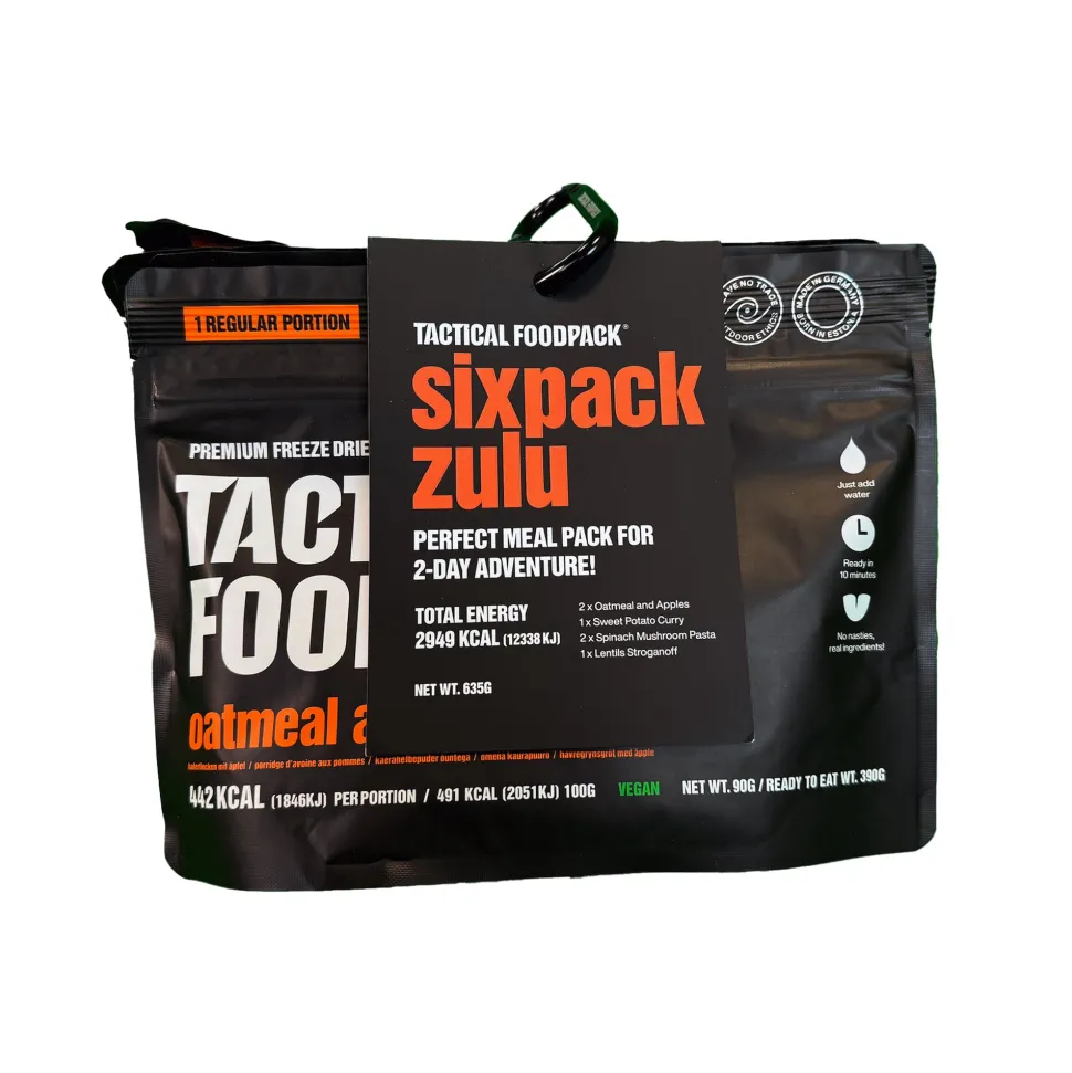 Tactical Foodpack - Sixpack Zulu Feltration, 6 måltider, 2.949 Kcal