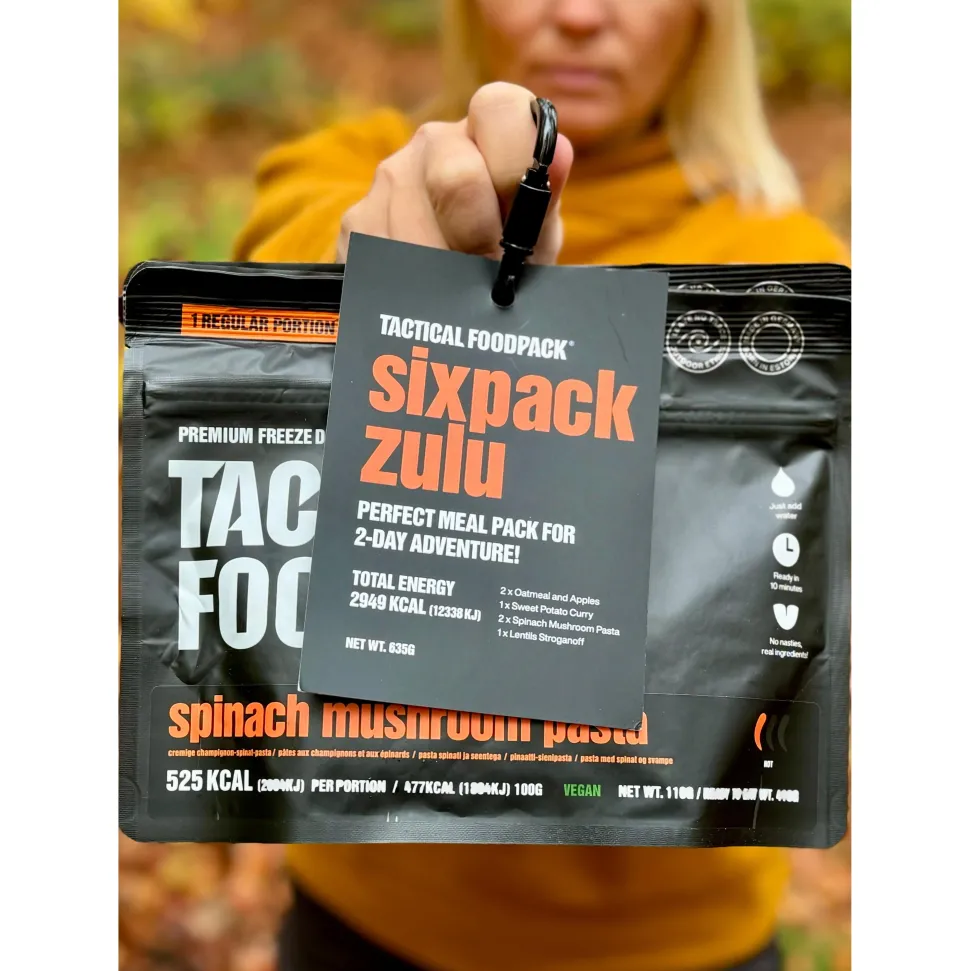 Tactical Foodpack - Sixpack Zulu Feltration, 6 måltider, 2.949 Kcal