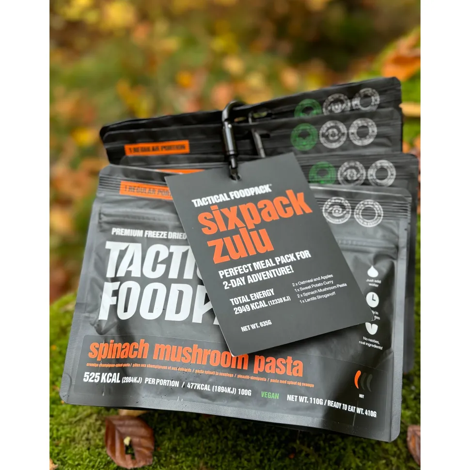 Tactical Foodpack - Sixpack Zulu Feltration, 6 måltider, 2.949 Kcal