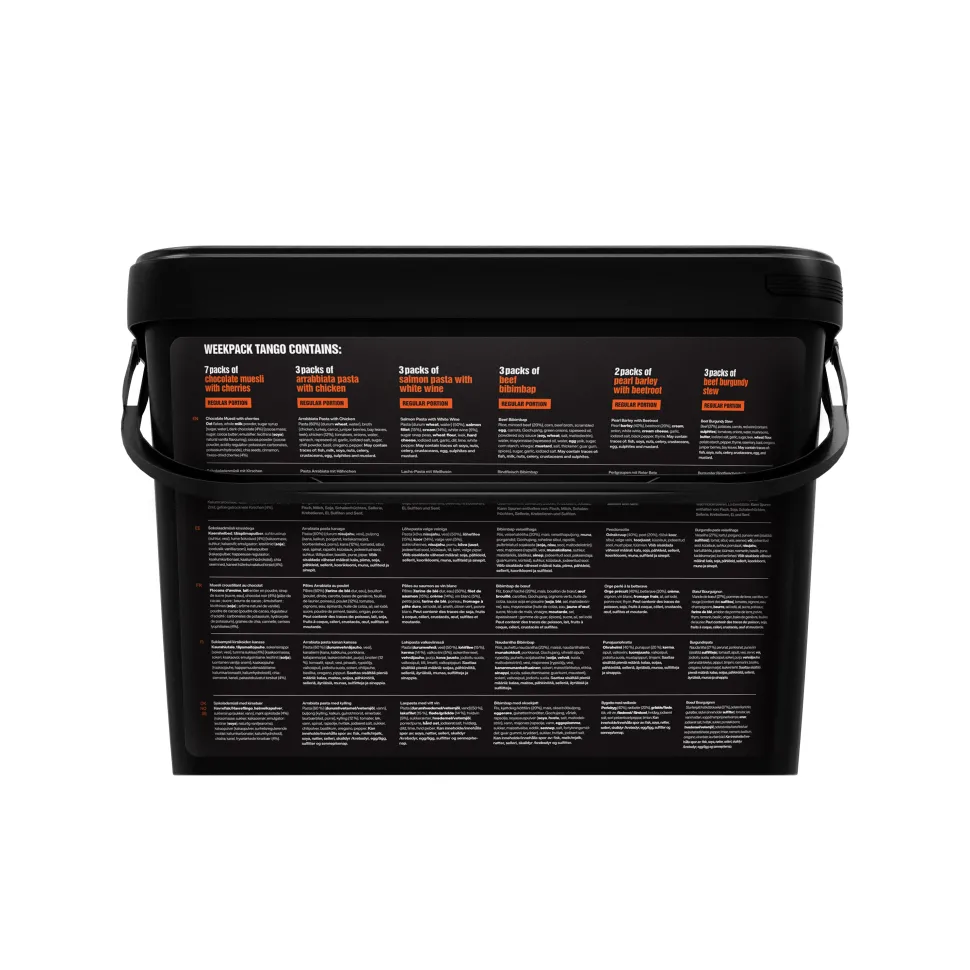 Tactical Foodpack - Weekpack Tango Feltration, 21 måltider, 10.341 Kcal