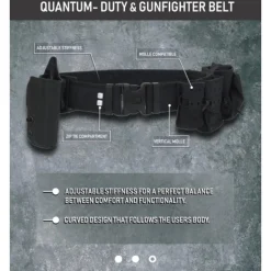 Tardigrade Tactical - Quantum Duty & Gunfighter Bælte // Sort - Plastspænde