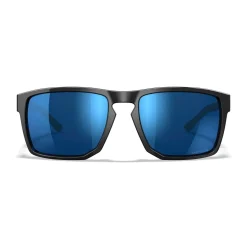 Wiley X - APEX Captivate Solbriller // Pol Blue Mirror - Gloss Black Frame