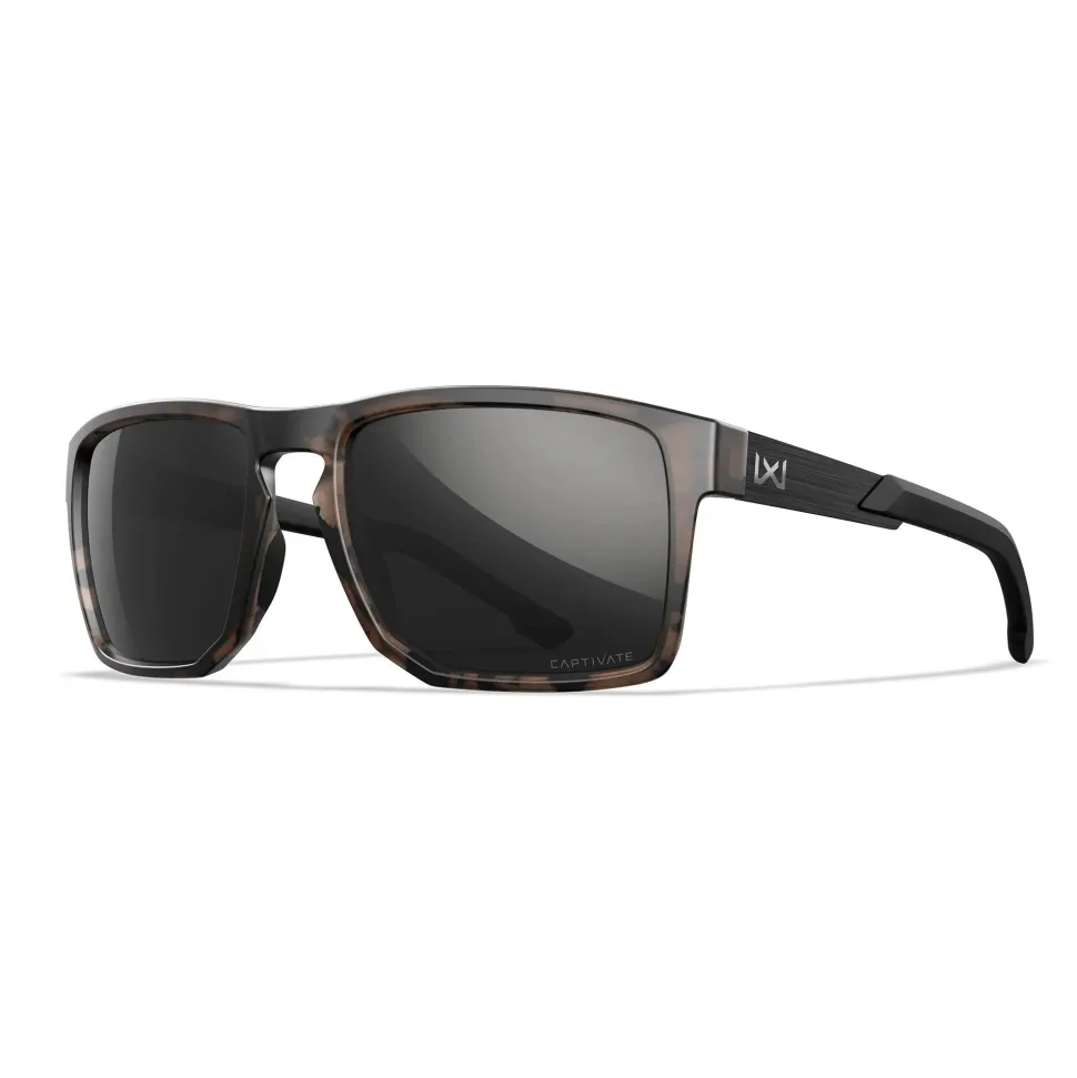 Wiley X - APEX Captivate Solbriller // Pol Black Mirror - Matte Tortoise Brown Frame