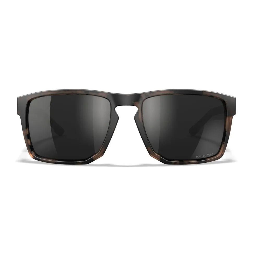 Wiley X - APEX Captivate Solbriller // Pol Black Mirror - Matte Tortoise Brown Frame