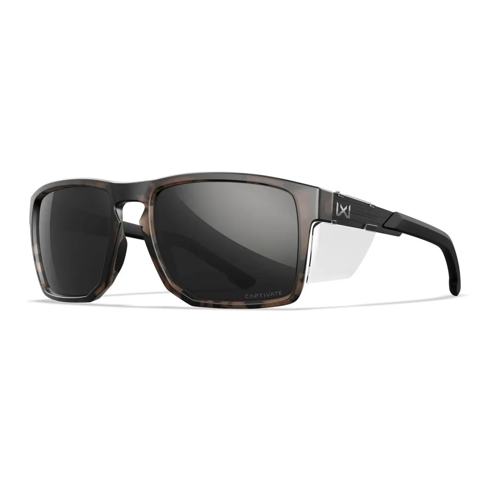 Wiley X - APEX Captivate Solbriller // Pol Black Mirror - Matte Tortoise Brown Frame