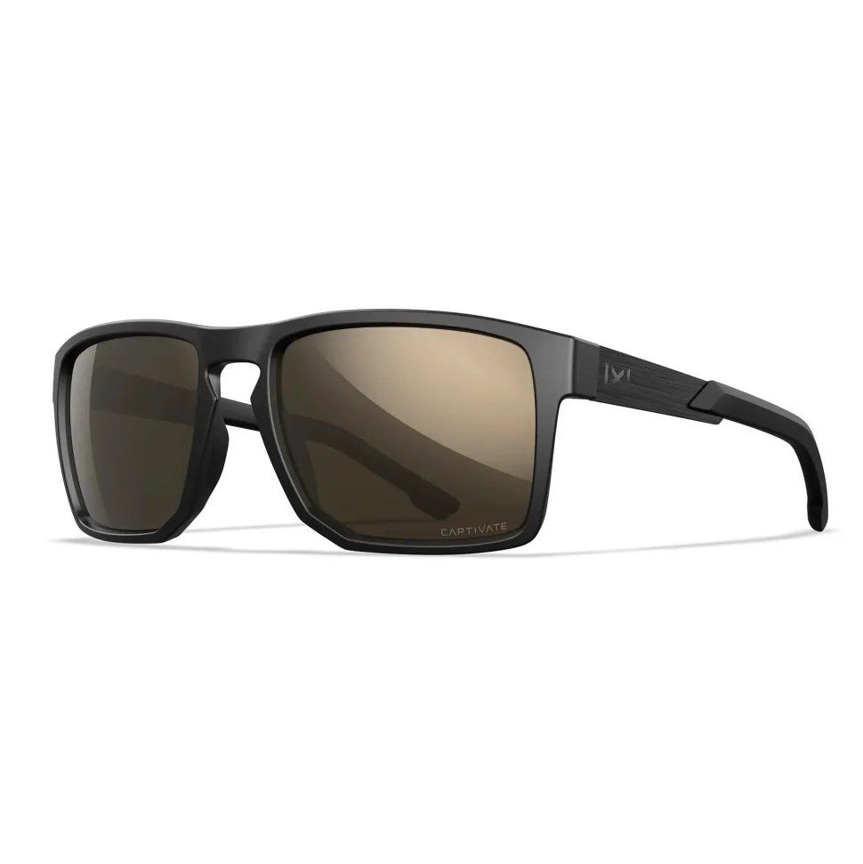 Wiley X - APEX Captivate Solbriller // Pol Tungsten Mirror - Matte Black Frame