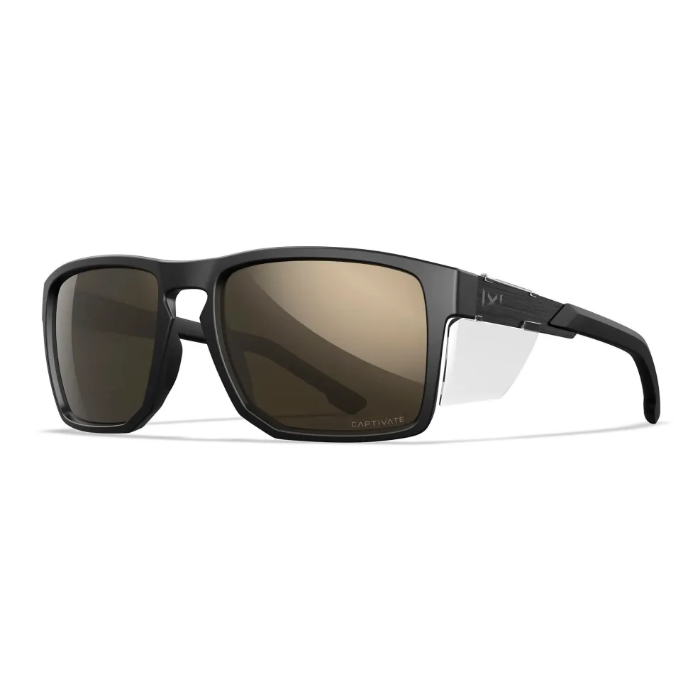 Wiley X - APEX Captivate Solbriller // Pol Tungsten Mirror - Matte Black Frame