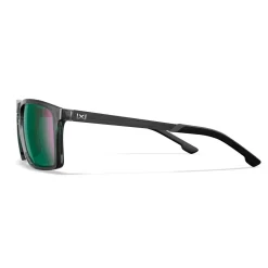 Wiley X - AXE Captivate Solbriller // Pol Green Mirror - Gloss Crystal Grey Frame