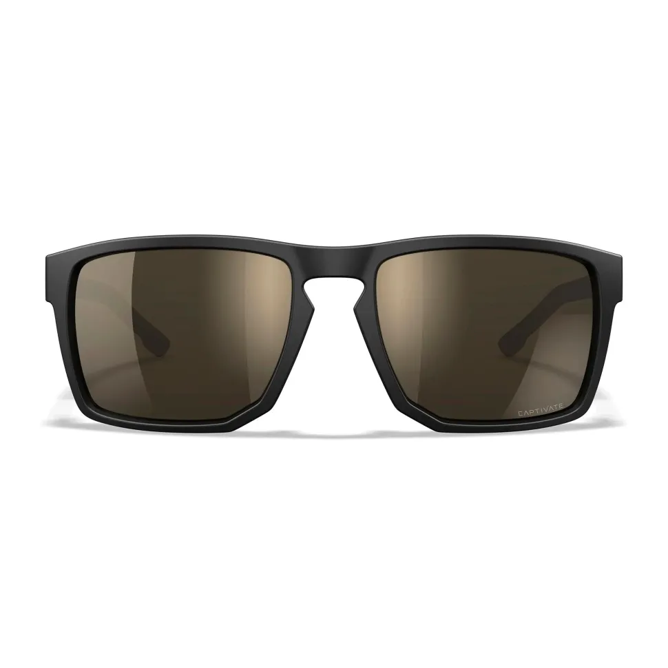 Wiley X - AXE Captivate Solbriller // Pol Tungsten Mirror - Matte Black Frame