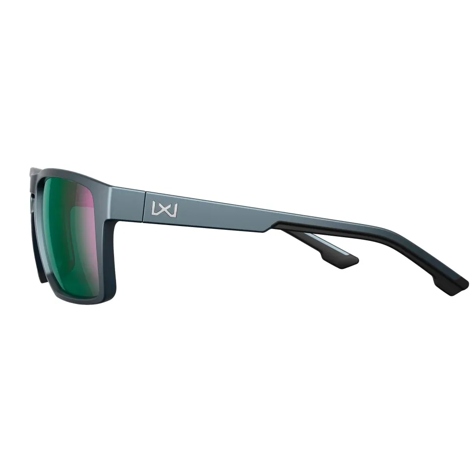 Wiley X - FOUNDER Captivate Solbriller // Pol Green Mirror - Matte Graphite Frame