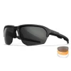 Wiley X - JAKL Ballistiske Briller - 3 Linser // Sort