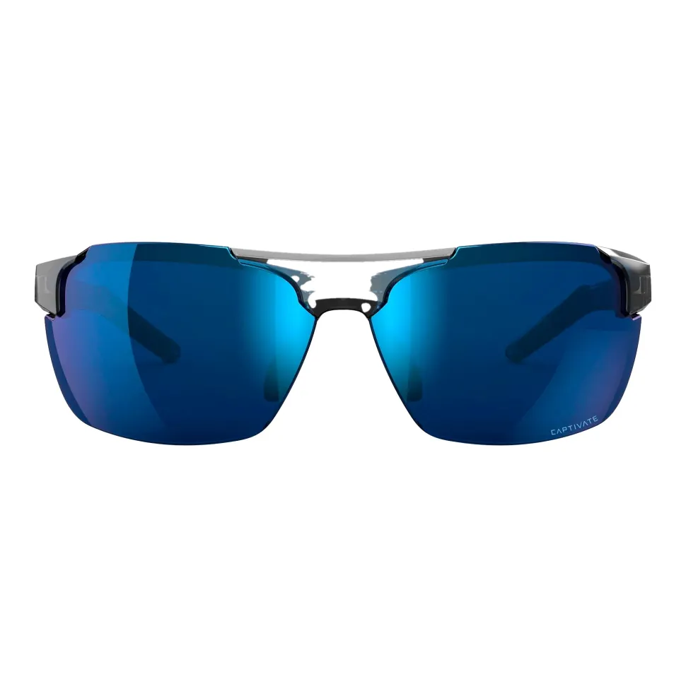 Wiley X - PRIME Captivate Solbriller // Pol Blue Mirror - Gloss Crystal Grey Frame