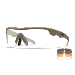 Wiley X - ROGUE Comm Skydebriller // Sand - 3 Linser