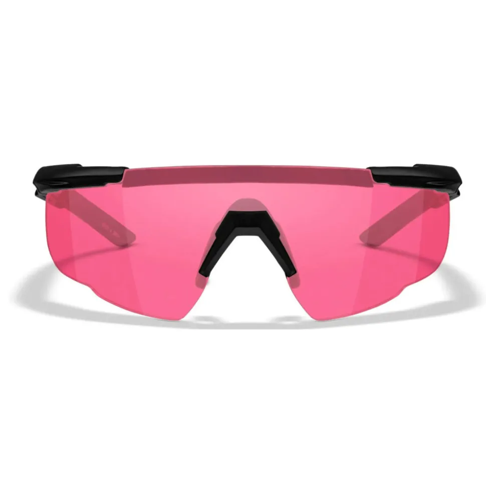 Wiley X - Saber Advanced Ballistiske Briller i Sort // Pink - 1 Linse