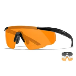 Wiley X - Saber Advanced Ballistiske Briller i Sort // Grå/Orange - 2 Linser