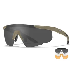 Wiley X - Saber Advanced Ballistiske Briller // Sand - 3 Linser