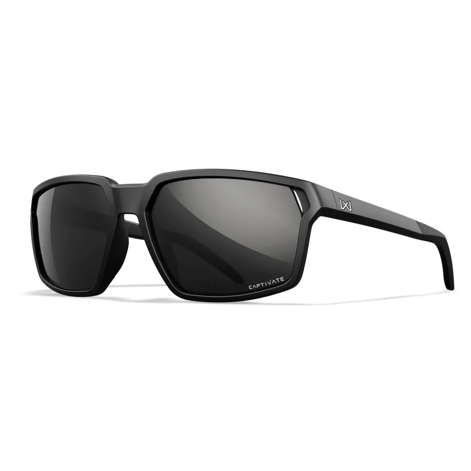 Wiley X - SIERRA Captivate Solbriller // Pol Black Mirror - Matte Black Frame