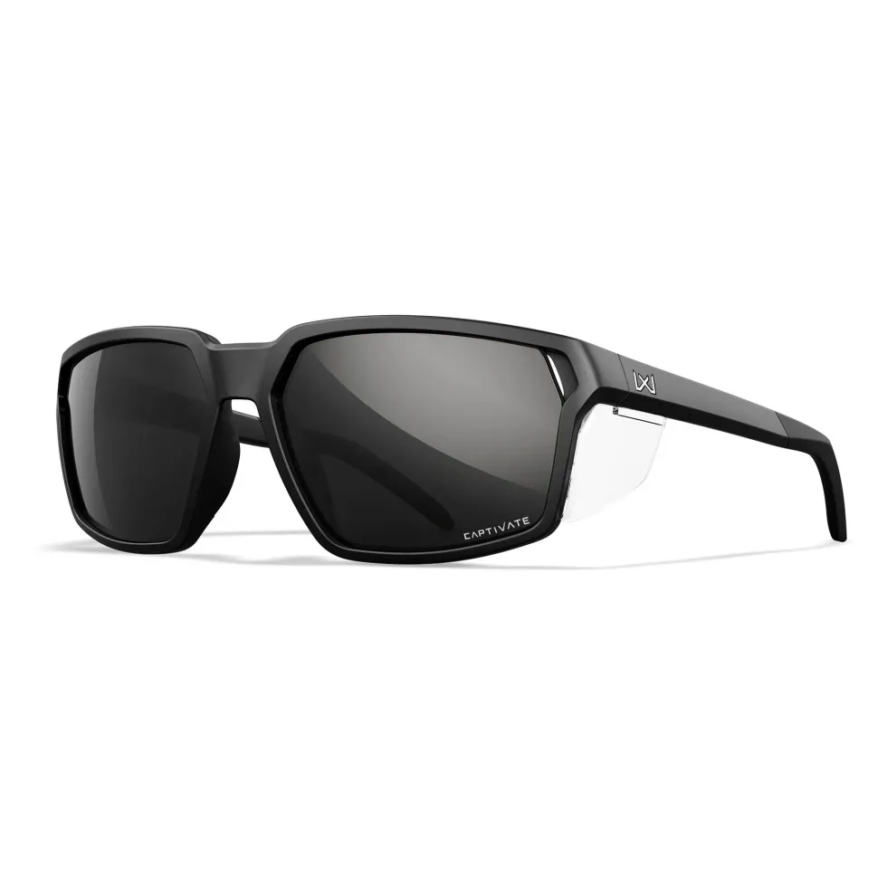 Wiley X - SIERRA Captivate Solbriller // Pol Black Mirror - Matte Black Frame