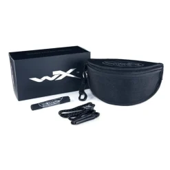 Wiley X - VAPOR COMM 2.5 Ballistiske Briller // Sort Stel - 3 Linser Grå/Klar/Orange