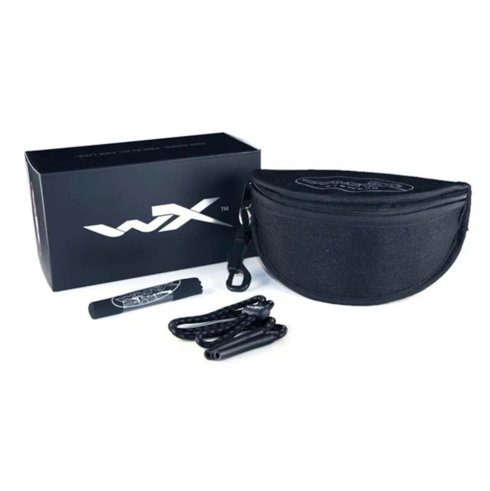Wiley X - VAPOR COMM 2.5 Ballistiske Briller // Sort Stel - 3 Linser Grå/Klar/Orange