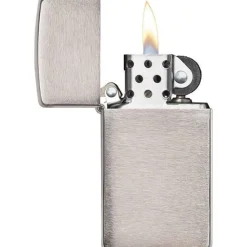 Zippo - Slim Brushed Chrome Lighter